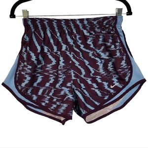 Nike Women's Shorts Dri-Fit Tempo‎ Zig Zag Printed 3" Running Shorts Lined sz Md